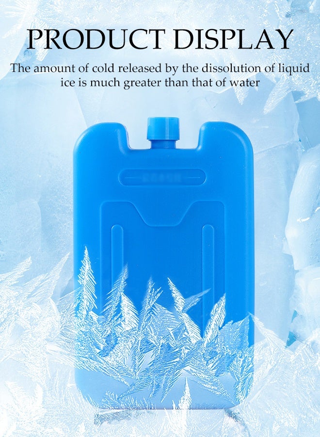 DUNISO 4 Pcs Ice Packs for Lunch Box，Reusable Ice Boxes，Cooler Bag For Keeping Food Fresh,Cooler Slim Freezer Packs,Lightweight Design for Easy Carrying(White and Blue) - Image 4