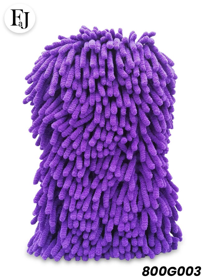 FAJ 2-in-1 Microfiber Car Wash Pad , Chenille Sponge for Car Cleaning and Drying 800G003 - Image 1