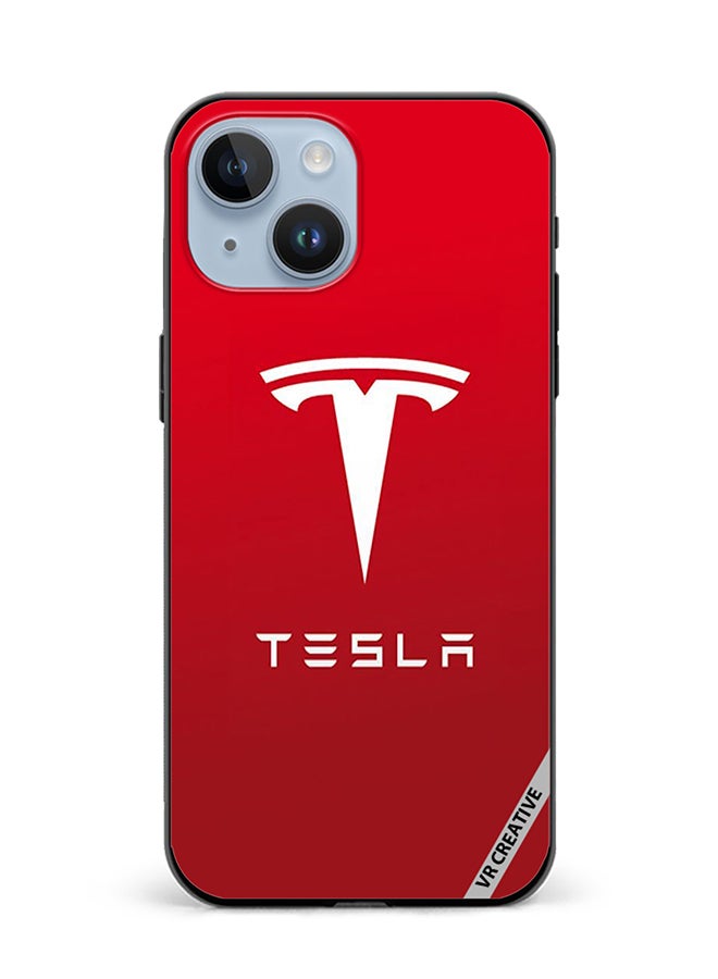 VR CREATIVE Protective Case Cover For Apple iPhone 15 Tesla Design Multicolour - Image 1