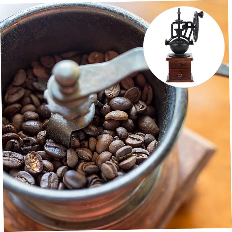 BESTOYARD 1pc Coffee Iron Ferris Wheel Hand Crank Office - Image 5