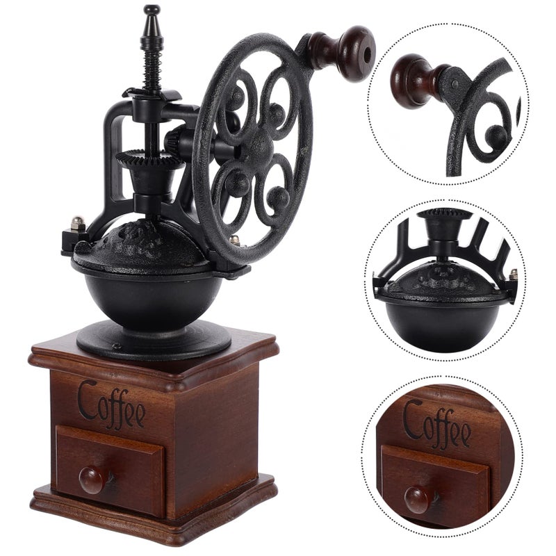 BESTOYARD 1pc Coffee Iron Ferris Wheel Hand Crank Office - Image 3