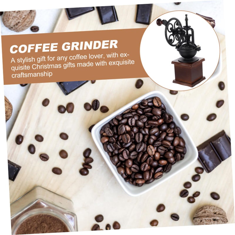 BESTOYARD 1pc Coffee Iron Ferris Wheel Hand Crank Office - Image 2