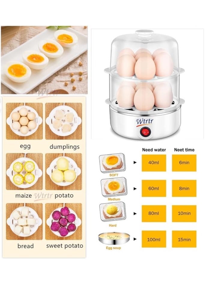 Wtrtr - Wtrtr Egg Boiler，7-14pcs Egg Cooker, Egg Steamer Maker, egg holder - Image 1