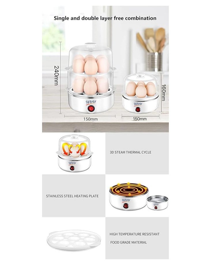 Wtrtr - Wtrtr Egg Boiler，7-14pcs Egg Cooker, Egg Steamer Maker, egg holder - Image 1