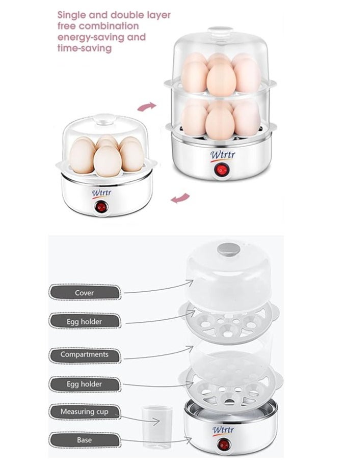 Wtrtr - Wtrtr Egg Boiler，7-14pcs Egg Cooker, Egg Steamer Maker, egg holder - Image 1