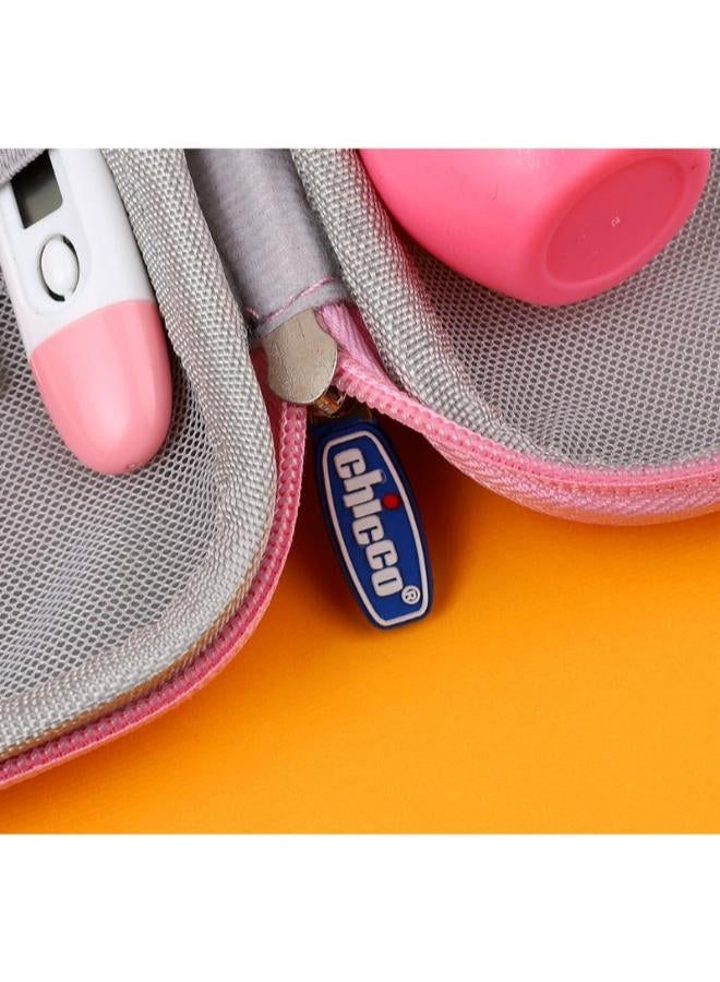 شيكو مجموعة Chicco المكونة من 8 قطع للعناية بالطفل – مستلزمات العناية والنظافة للأطفال حديثي الولادة باللون الوردي - Image 3