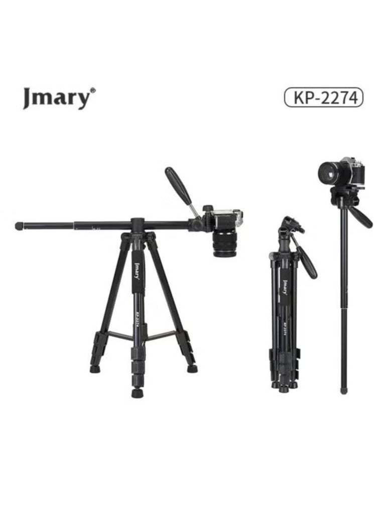 Jmary KP-2274 CameraAluminium Tripod with 4 Sections Professional Detachable Monopod Tripod with 360 Degree Head Quick Release Plate - Image 3