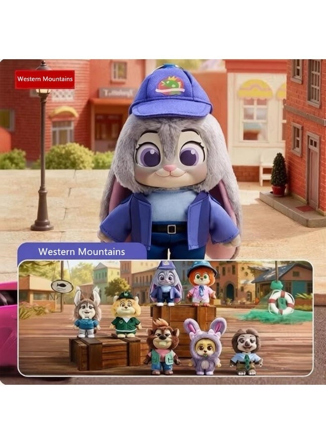 Western Mountains Crazy Animal City 3 Blind Box City Resident Series Plush Trendy Play Pendant Gift Blind Box -1 piece - Image 2