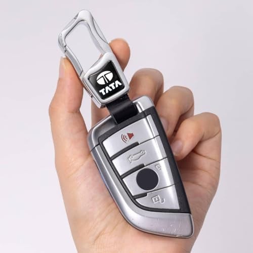 Contacts Car Keychain for Tata – Premium Leather Key Holder with Durable Metal Clip | Stylish & Secure Keychain for Men & Women - Image 3