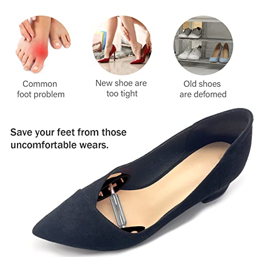 kupnos Shoe Stretchers Women Men, Non-Slip Shoe Widener Expander Trees for Men Women Wide Feet Adjustable 1 Pair (Black) - Image 5