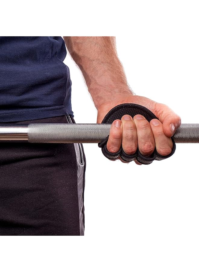 X spring Neoprene Grip Pads 2 Pairs Non Slip Gym Accessories for Weight and Calisthenics Weight Lifting Grips with Finger Loops Perfect Alternative to Workout Gloves for Men Women - Image 3