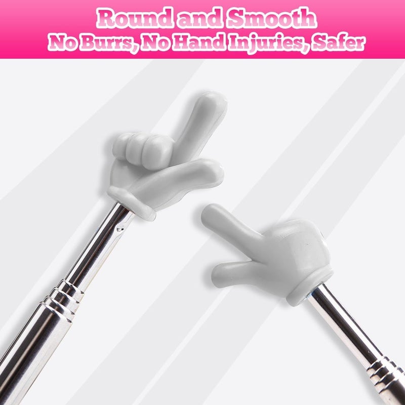 Retractable Teaching Pointer Indicator Stick Adjustable Length Ergonomic Grip No Battery Required Ideal For Classroom Presentation Meeting Lecture Compatible With Smart Whiteboard Projector Whiteboard Designed For Teachers Professors - Image 2