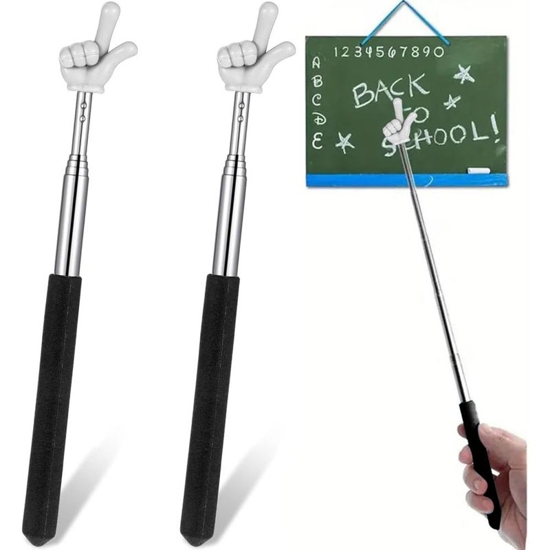 Retractable Teaching Pointer Indicator Stick Adjustable Length Ergonomic Grip No Battery Required Ideal For Classroom Presentation Meeting Lecture Compatible With Smart Whiteboard Projector Whiteboard Designed For Teachers Professors - Image 5
