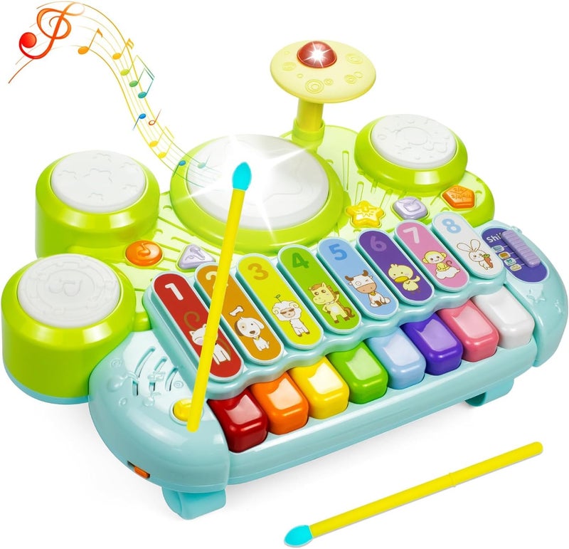 Marstone Toys for 1 Year Old Boy and Girl Gifts Baby Musical Toys for Toddler 13 Piano Drum Set for Baby 612 1218 Months Educational Learning Birthday Gift for Kids Age 02 - Image 4