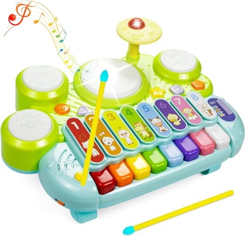 Marstone Toys for 1 Year Old Boy and Girl Gifts Baby Musical Toys for Toddler 13 Piano Drum Set for Baby 612 1218 Months Educational Learning Birthday Gift for Kids Age 02 - Image 1