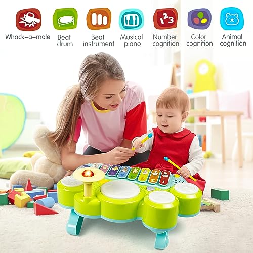 Marstone Toys for 1 Year Old Boy and Girl Gifts Baby Musical Toys for Toddler 13 Piano Drum Set for Baby 612 1218 Months Educational Learning Birthday Gift for Kids Age 02 - Image 5