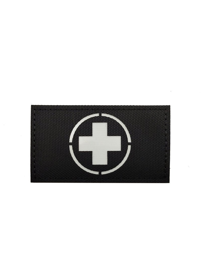 Hiker Reflective Medical Patch for Nighttime M00069-1 reflective 9*5CM cross (black and white luminous) 