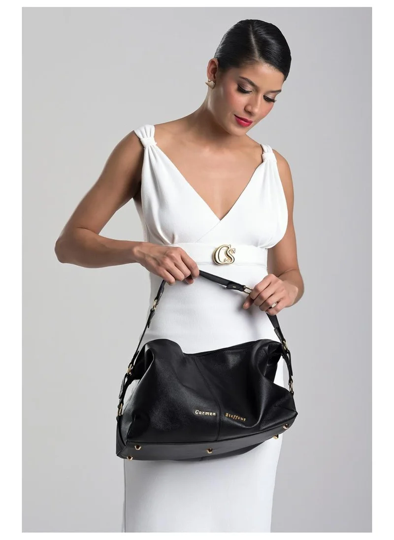 Carmen Steffens  Black Slouch Shoulder Bag for Women | Best Price UAE