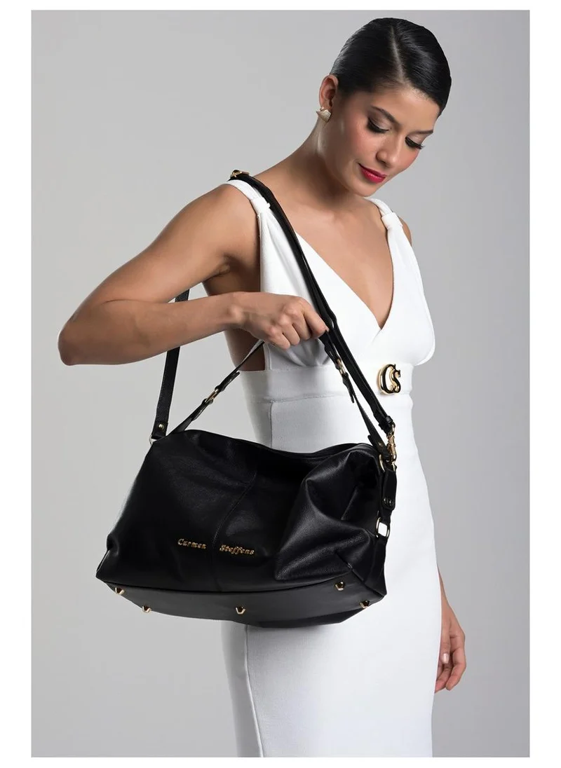 Carmen Steffens  Black Slouch Shoulder Bag for Women | Best Price UAE