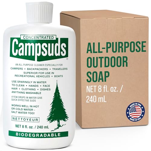 CONCENTRATED CAMPSUDS Sierra Dawn Outdoor Soap - Premium Biodegradable Camping & Backpacking Essential - All-Purpose Natural Soap for Dishes, Clothes & Personal Care - Trusted by Outdoor Enthusiasts, 8 Ounce - Image 5