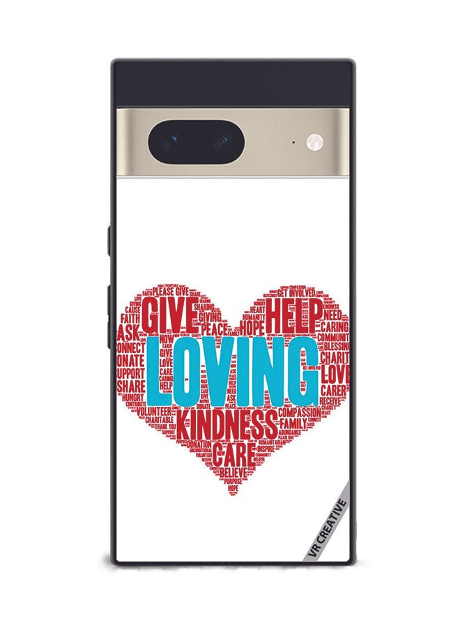 VR CREATIVE Protective Case Cover For Google Pixel 7 Love Design Multicolour - Image 1