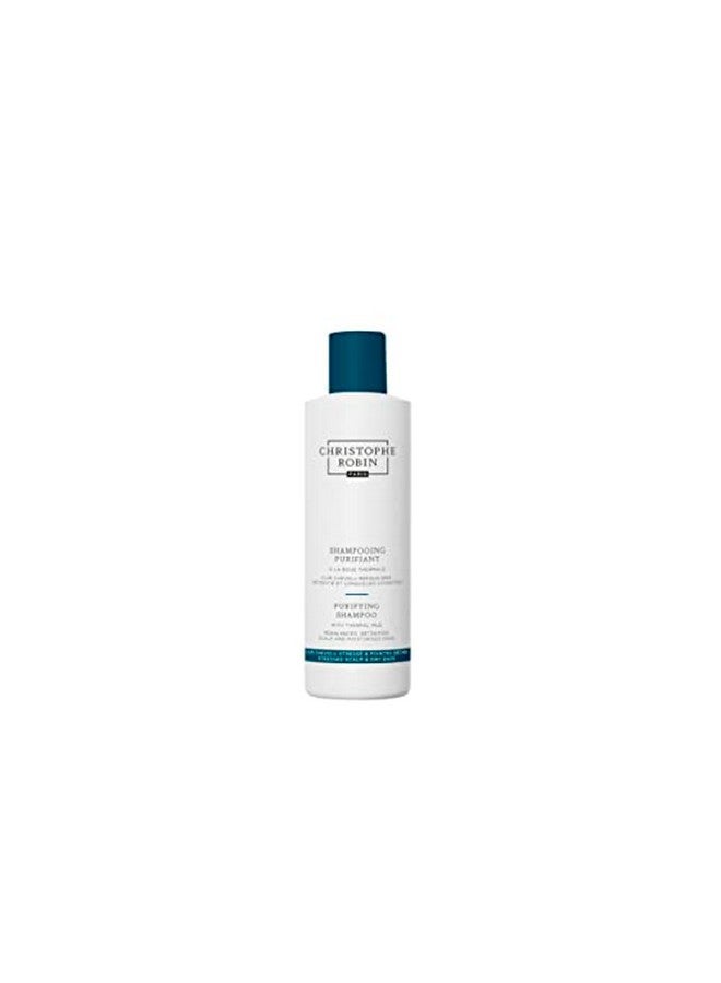 Christophe Robin Purifying Shampoo With Thermal Mud For Soft Lengths And Oily Scalp Detoxifying 8.4 Fl. Oz - Image 1