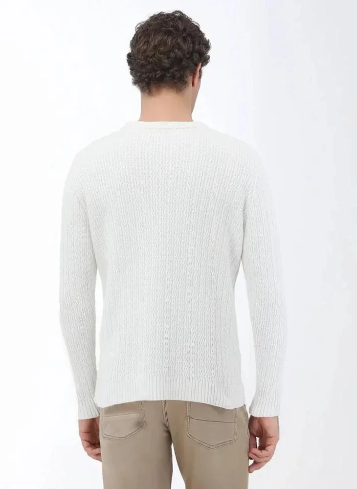 Kip White Knitwear Sweatshirt