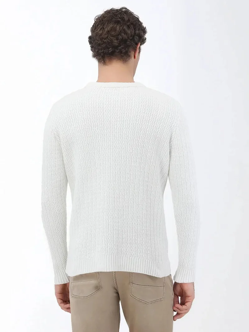 Kip White Knitwear Sweatshirt