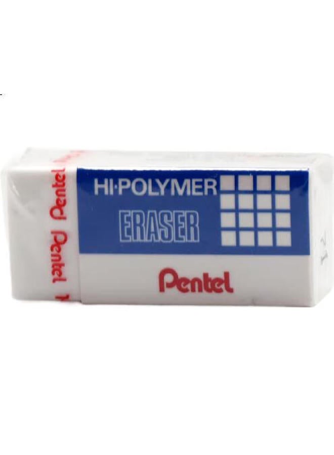 Pentel Zeh03 White Eraser, Drawing Eraser, High Polymer Dust Collection Eraser, 4-Pack - Image 1