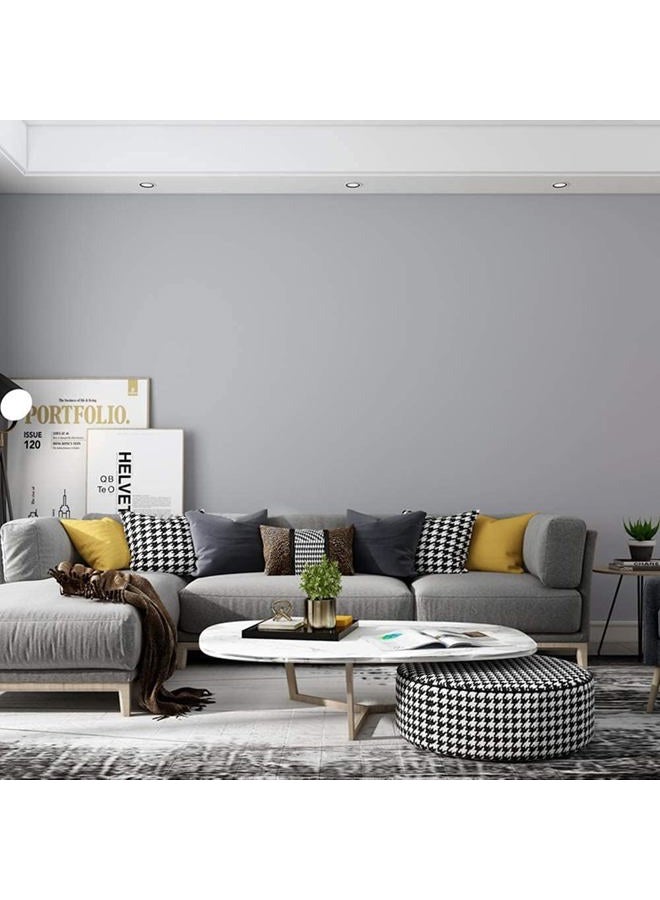 practicalws Gray Self-Adhesive Wallpaper SelfA-dhesive Film Stick Paper Easy to Apply Peel and Stick Wallpaper Stick Wallpaper Shelf Liner Table and Door Reform 23.62 Inch 236.2 inch - Image 3
