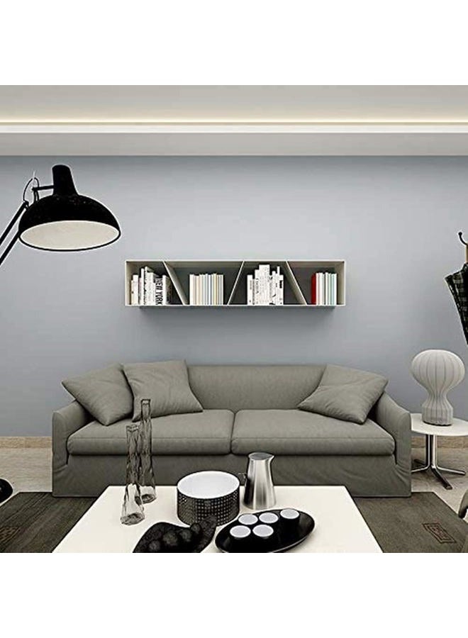 practicalws Gray Self-Adhesive Wallpaper SelfA-dhesive Film Stick Paper Easy to Apply Peel and Stick Wallpaper Stick Wallpaper Shelf Liner Table and Door Reform 23.62 Inch 236.2 inch - Image 5