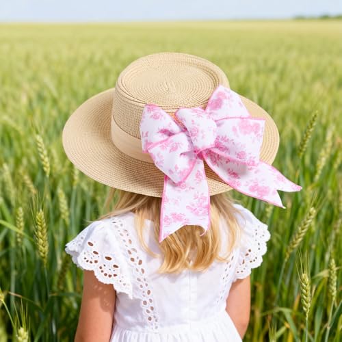 Laribbons Spring Floral Wired Ribbon, 2.5 Inch x 10 Yards, Pink Rose Ribbon for Wreath Making, Bows, Crafts & Decorative Use - Image 4