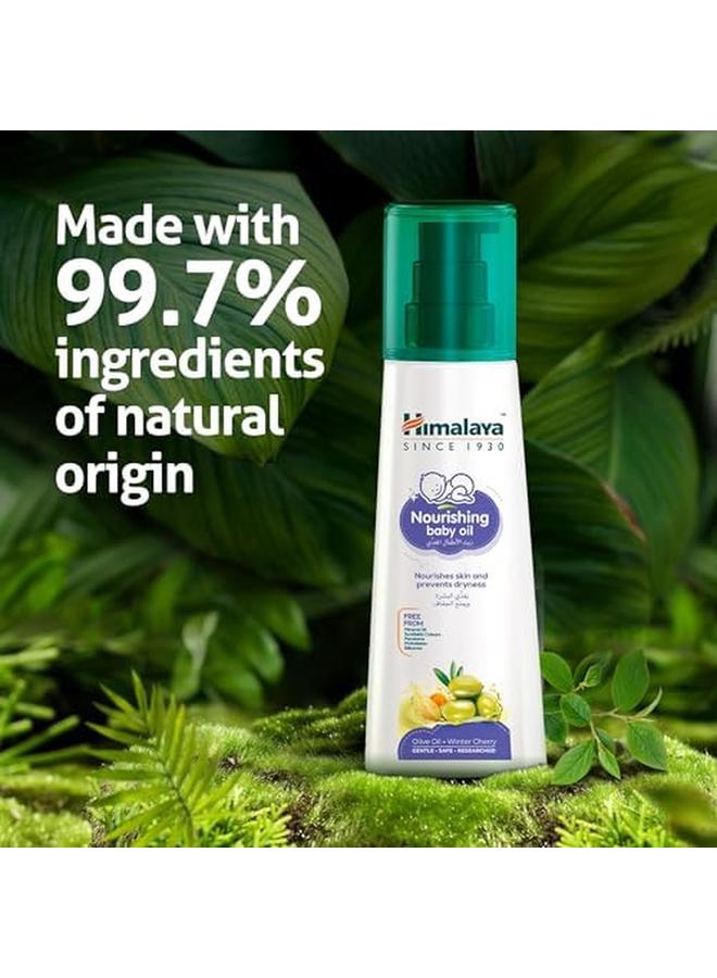 Himalaya Nourishing Baby Oil No Parabens And Mineral Oil Is An Excellent Massage Oil 300Ml - Image 2