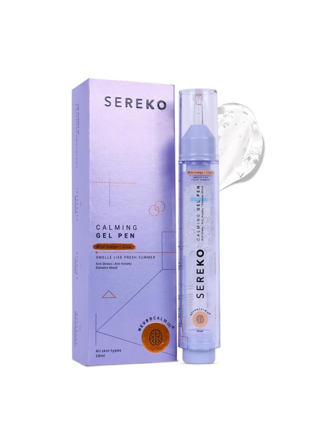 SEREKO Calming Gel Pen | Under Eye Gel Pen for Dark Circles, Puffiness & Stress Reduction | With Niacinamide & Cica | Brightens Tired Eyes | Suitable for Men & Women | 10ml - Image 1