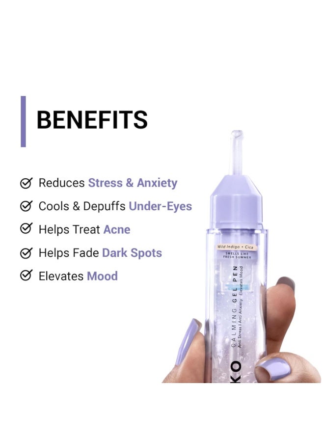 SEREKO Calming Gel Pen | Under Eye Gel Pen for Dark Circles, Puffiness & Stress Reduction | With Niacinamide & Cica | Brightens Tired Eyes | Suitable for Men & Women | 10ml - Image 2