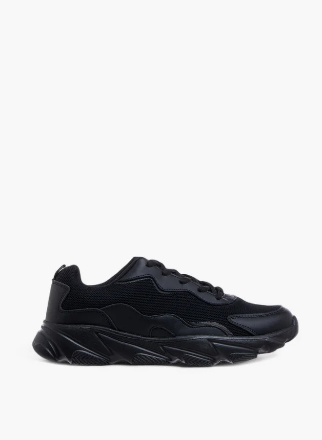 Oaklan by Shoexpress Panelled Lace-Up Sports Shoes