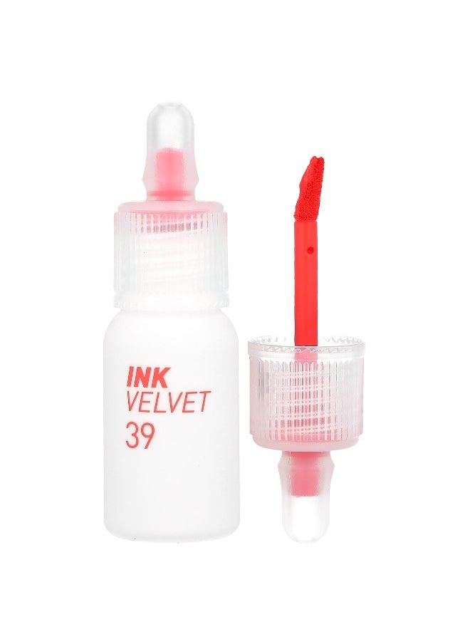 Peripera Peripera, Ink Velvet Lip Tint, Weather, 39 Sunny Orange, 0.14 oz (4 g)  - Image 1