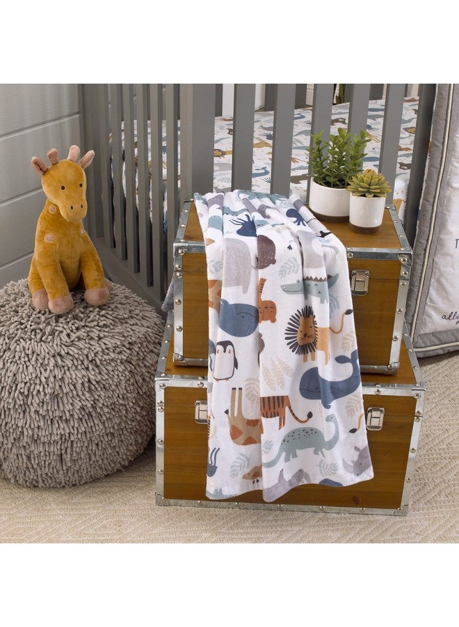 NoJo Zoo Animals Multi Character Super Soft Baby Blanket - Image 4