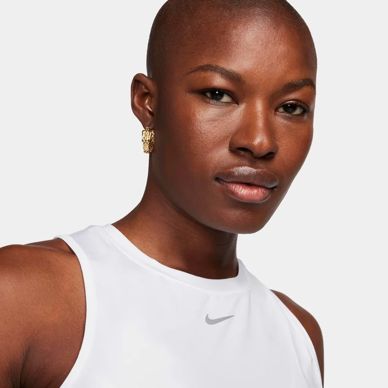 Nike White Women's One Classic Dri-FIT Cropped Tank Top for Women | Best Price UAE