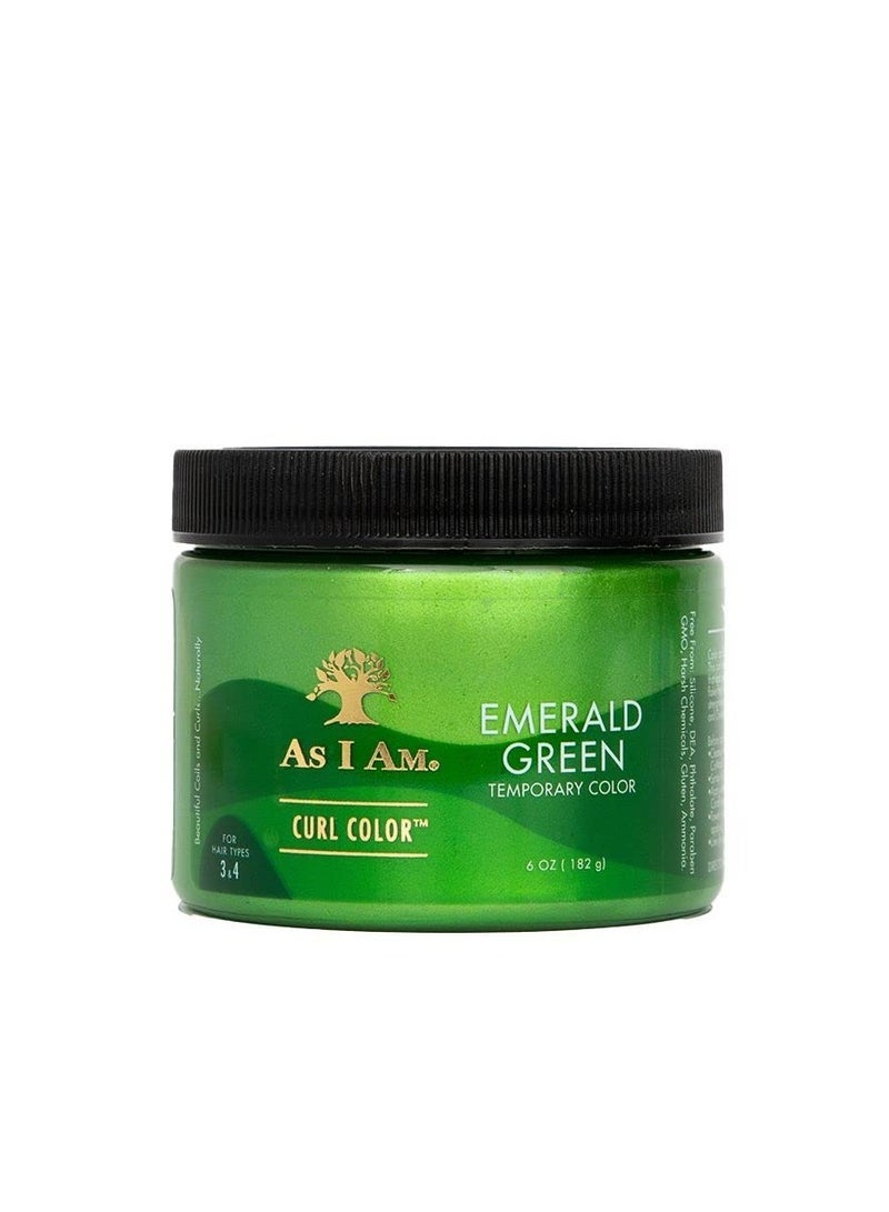 As I Am CURL COLOR EMERALD GREEN COLOR & CURLING GEL 6oz - Image 1