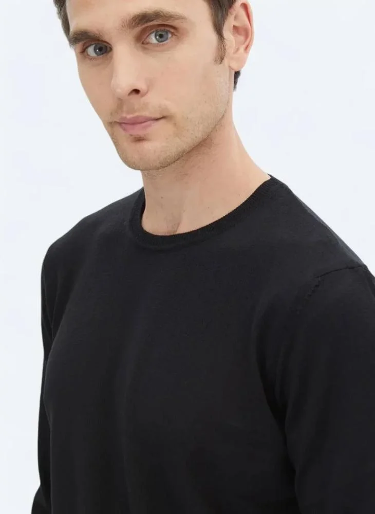 Kip Black Knitwear Sweatshirt