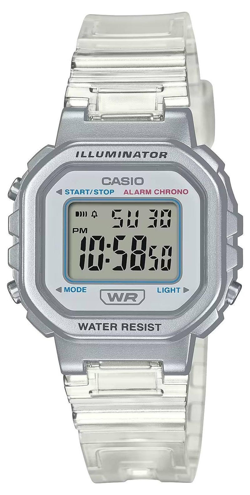 CASIO ساعة رقمية مقاومة للماء LA-20WHS-7A