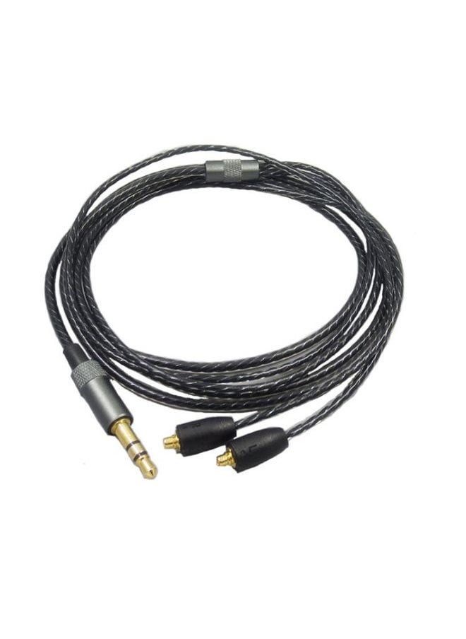 BURAQ - For Shure MMCX / SE215 / SE425 / SE535 / SE846 / UE900 / Waston Headset Cable(Black) - Image 1