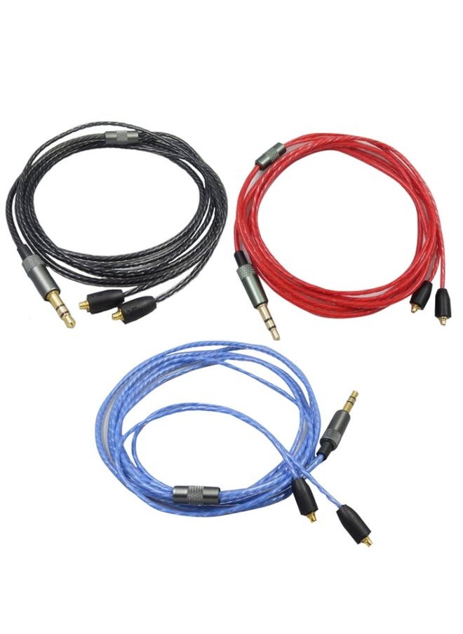 BURAQ - For Shure MMCX / SE215 / SE425 / SE535 / SE846 / UE900 / Waston Headset Cable(Black) - Image 1