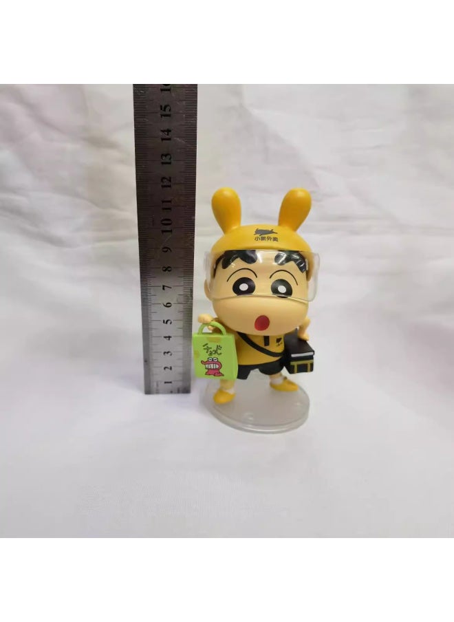 Xiao Xin Cos Take-out Brother Hungry Bees Xiao Xin Model Ornaments Boxed Doll Model Handmade-Color:Takeaway Xiaoxin