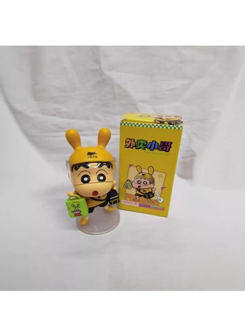 Xiao Xin Cos Take-out Brother Hungry Bees Xiao Xin Model Ornaments Boxed Doll Model Handmade-Color:Takeaway Xiaoxin