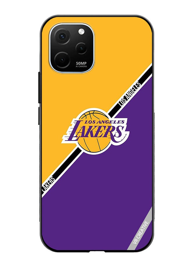 VR CREATIVE Protective Case Cover For Huawei Enjoy 50z Los Angeles Lakers Design Multicolour - Image 1
