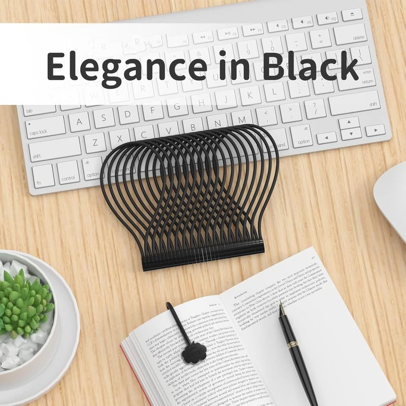 SOOoEC Black Magnetic Cable Ties, 20 Pack 7.2" Magnetic Cord Ties Cute Cloud Design, Silicone Magnetic Ties for Cord Organizer, Black Color. - Image 2