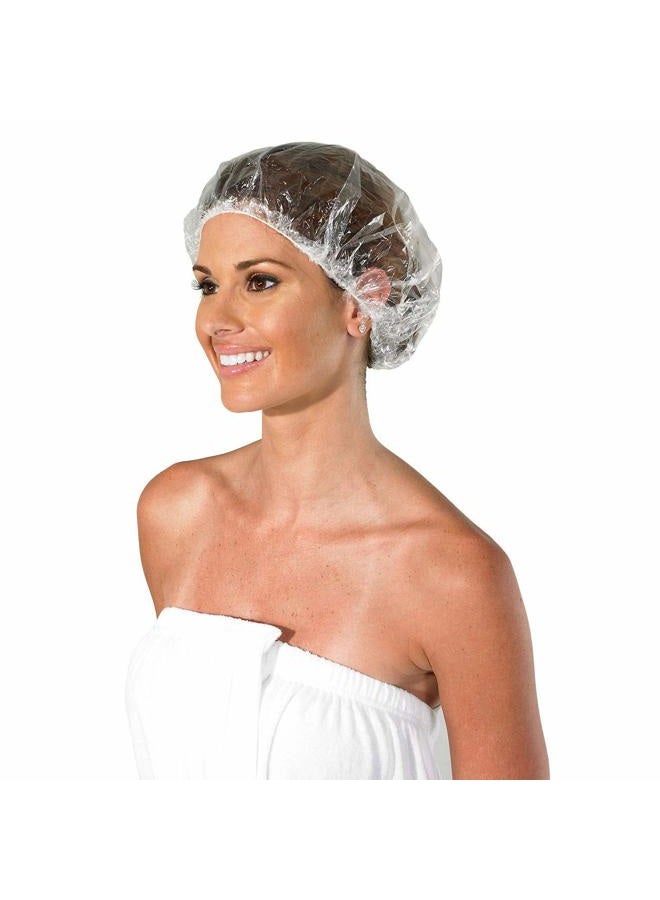 Colortrak Processing Caps, Disposable Dye and Chemical Treatment, Convenient Professional Pack Sizes, For Perms, Conditioners and Color, Bouffant Style Caps with Elastic Trim, Clear, 30 Caps Per Pack - Image 4