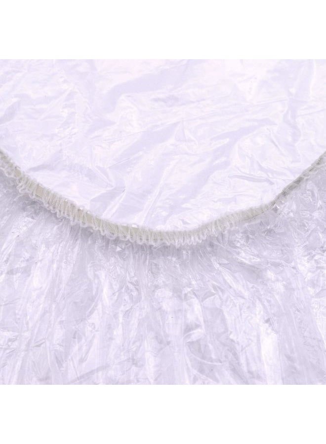 Colortrak Processing Caps, Disposable Dye and Chemical Treatment, Convenient Professional Pack Sizes, For Perms, Conditioners and Color, Bouffant Style Caps with Elastic Trim, Clear, 30 Caps Per Pack - Image 3